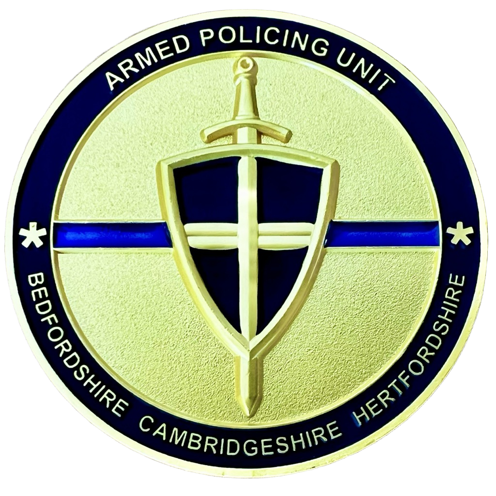Team Alpha North Armed Policing Unit Challenge Coin — back