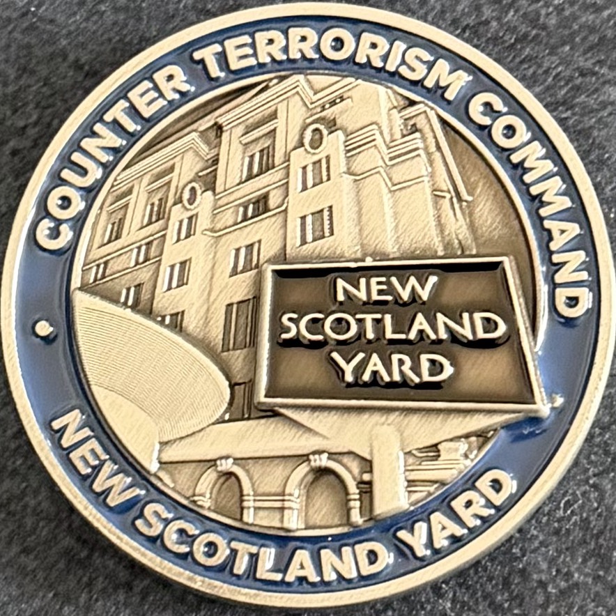 Metropolitan Police SO15 International Operations Challenge Coin — back