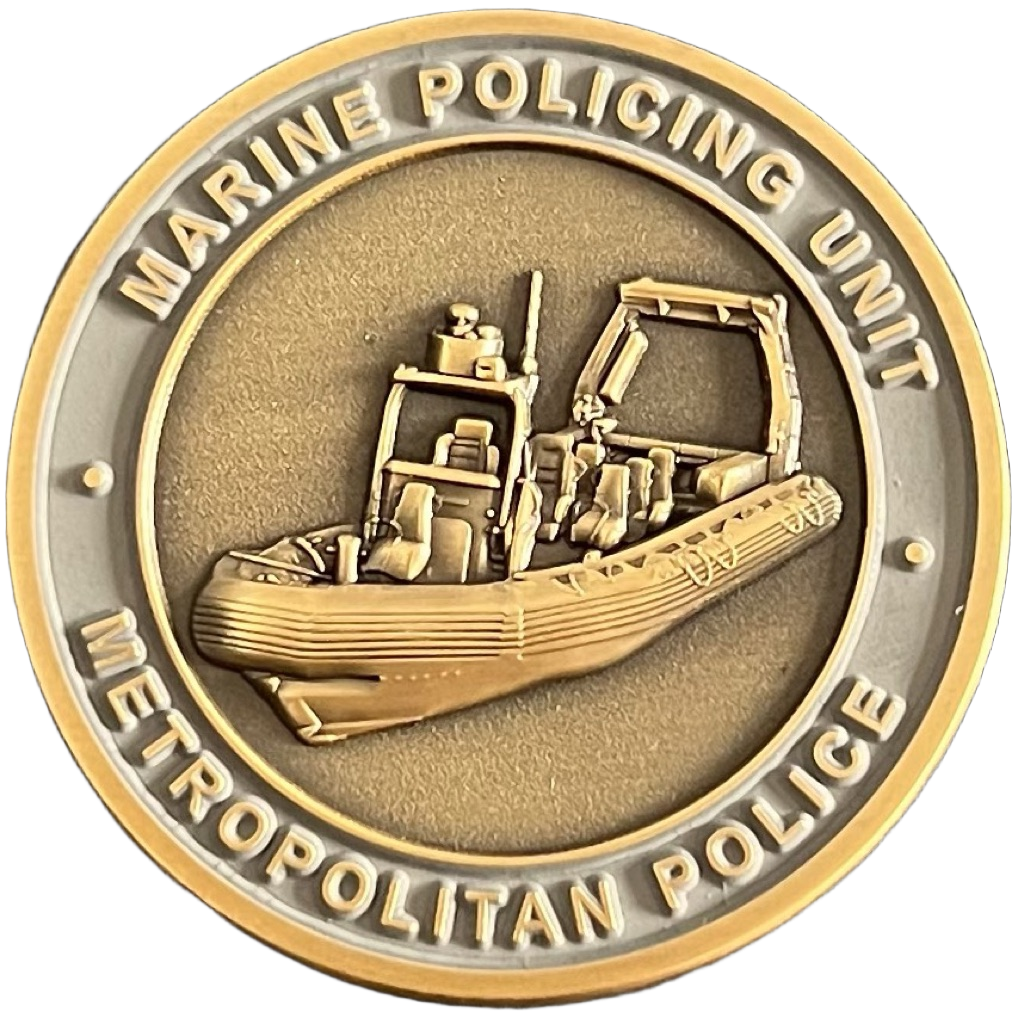 Metropolitan Police Marine Policing Unit Challenge Coin — front