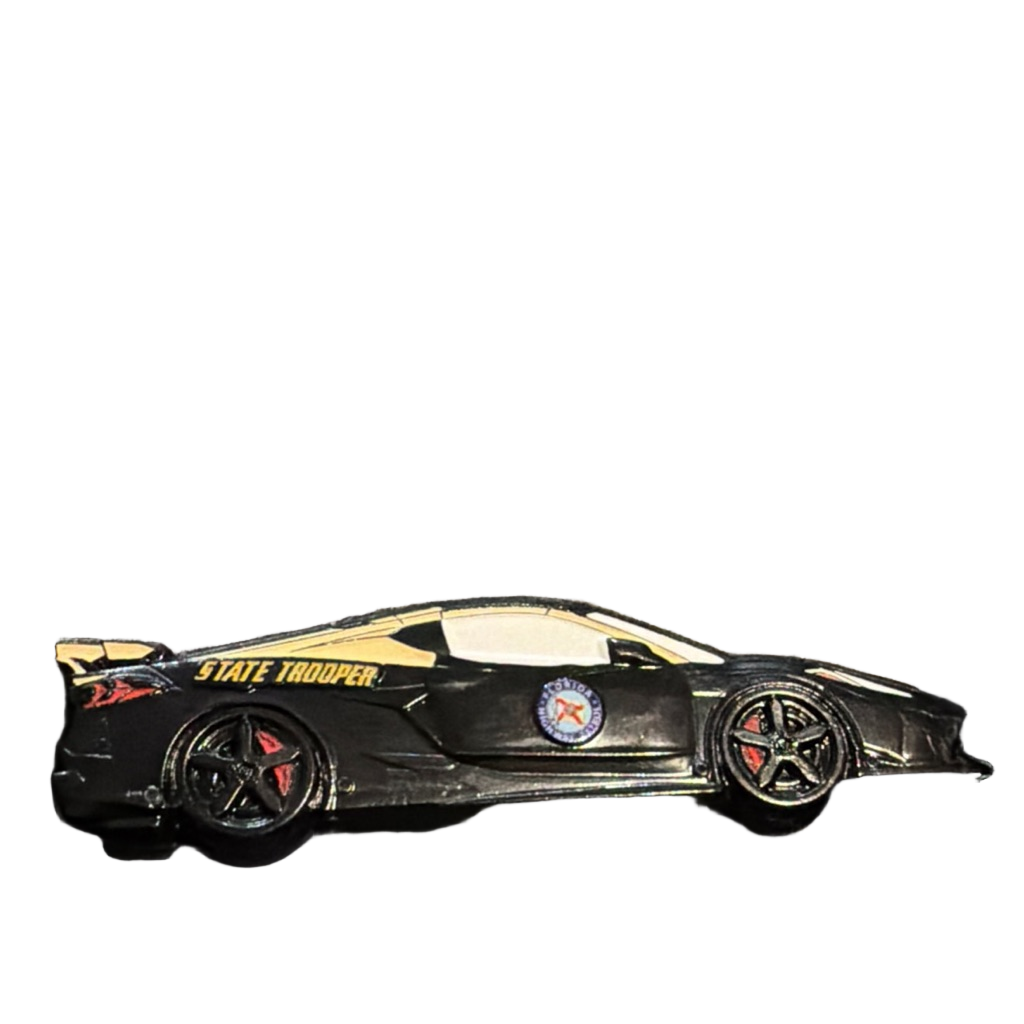 State Trooper Highway Patrol Corvette — back