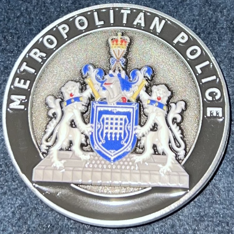 Metropolitan Police North West BCU Challenge Coin — back