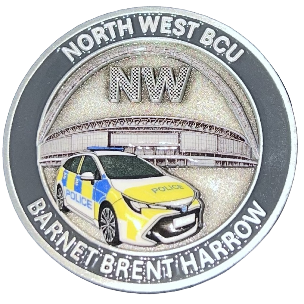 Metropolitan Police North West BCU Challenge Coin — front