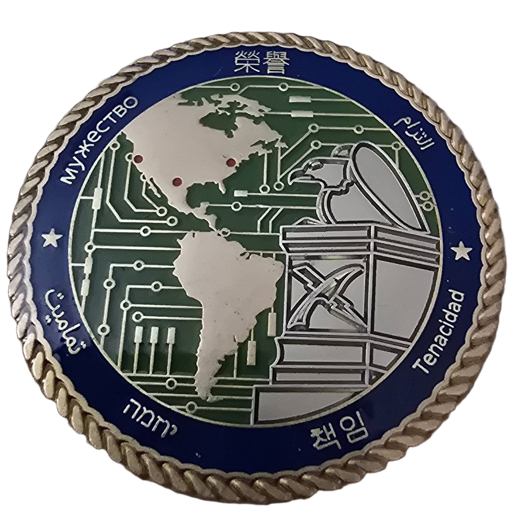 Information Warfare Training Command Monterey Challenge Coin — back