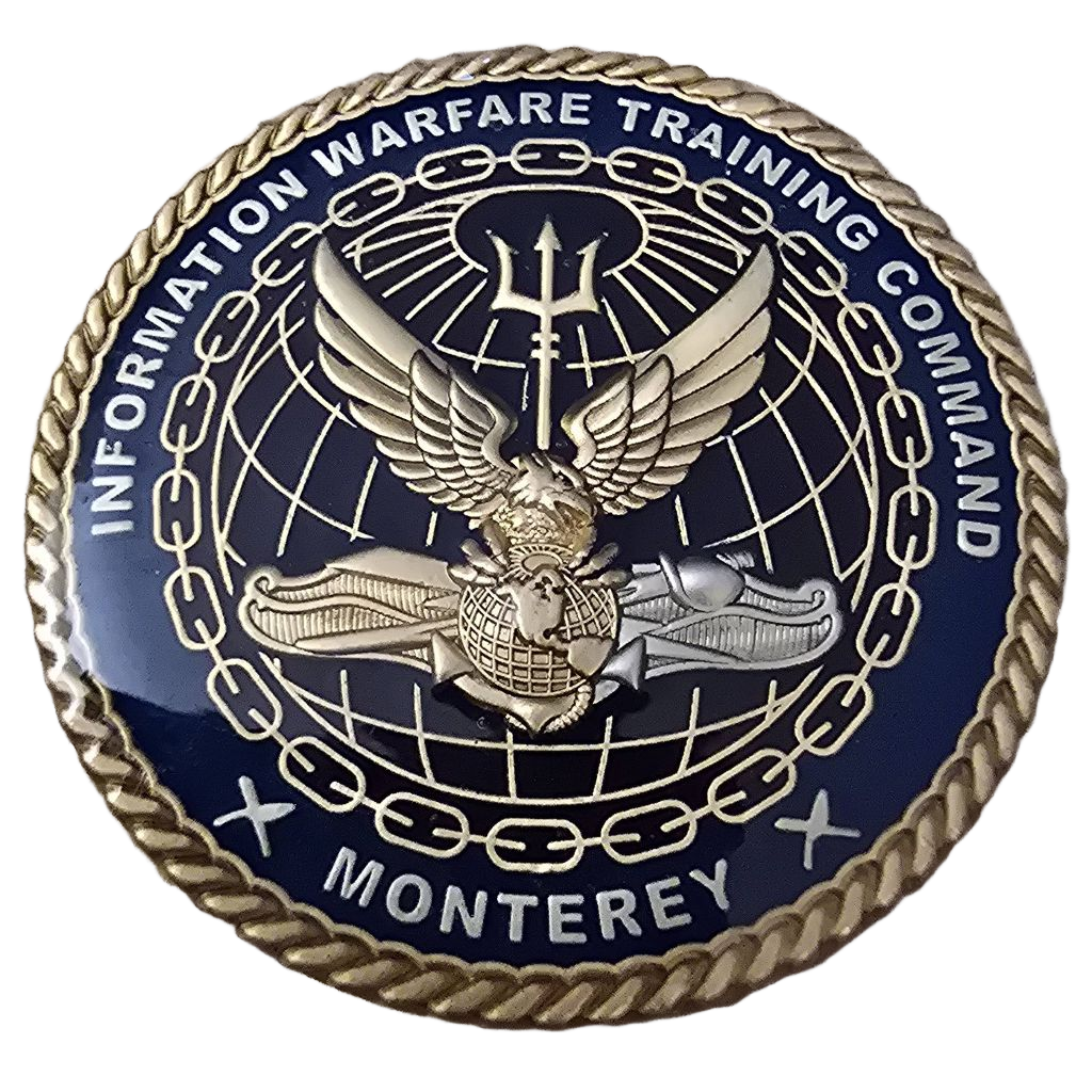Information Warfare Training Command Monterey Challenge Coin — front