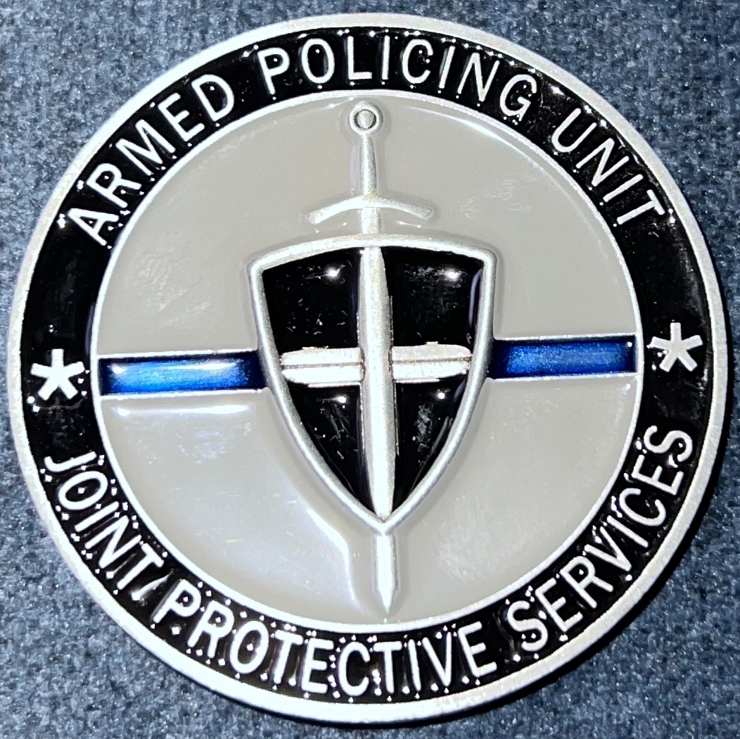 Bedfordshire Cambridgeshire Hertfordshire Armed Policing Unit Challenge Coin — back
