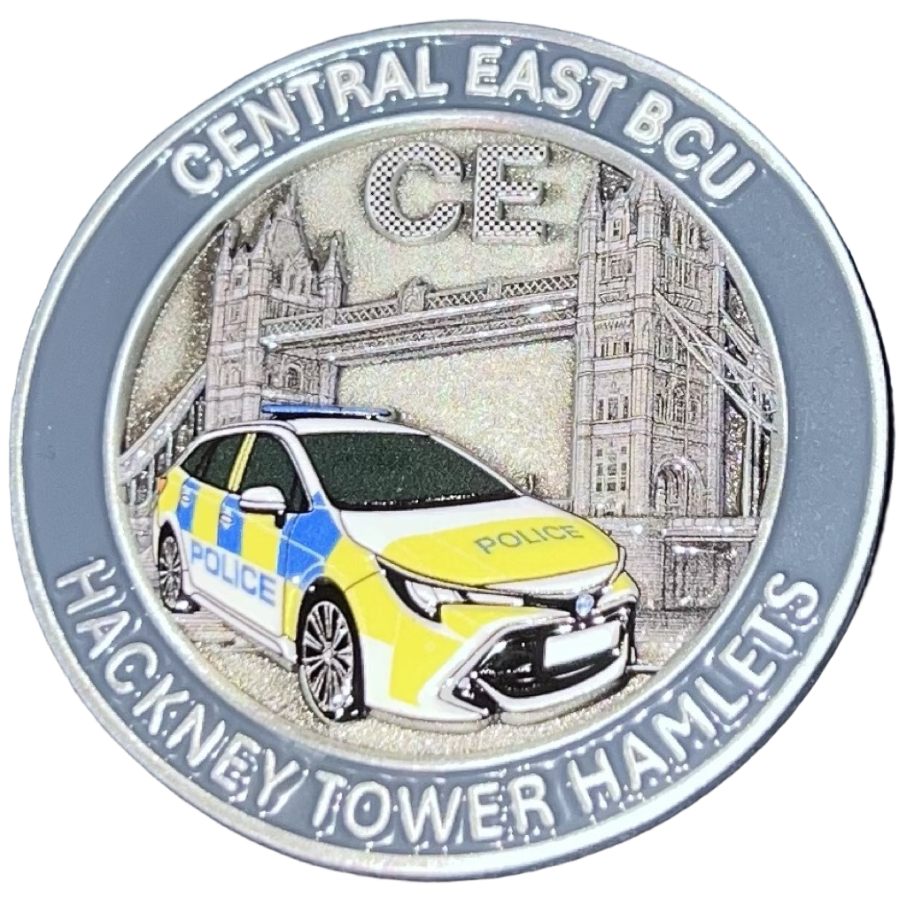 Metropolitan Police Central East BCU Challenge Coin — front