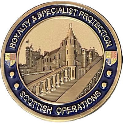 Metropolitan Police Royalty & Specialist Protection Scottish Operations Balmoral Castle & Birkhall Challenge Coin