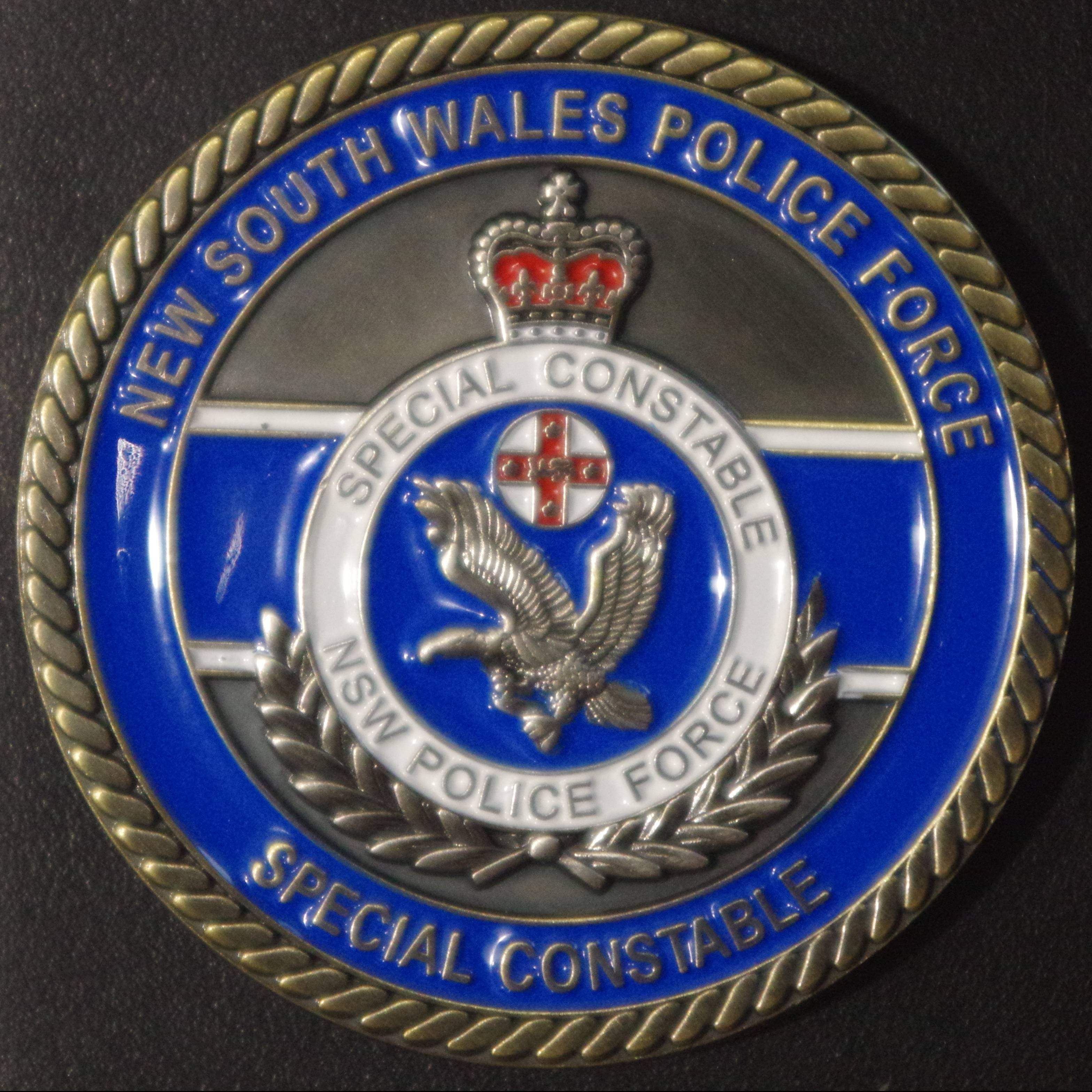 Special Constable Communications & Security Commanf — back