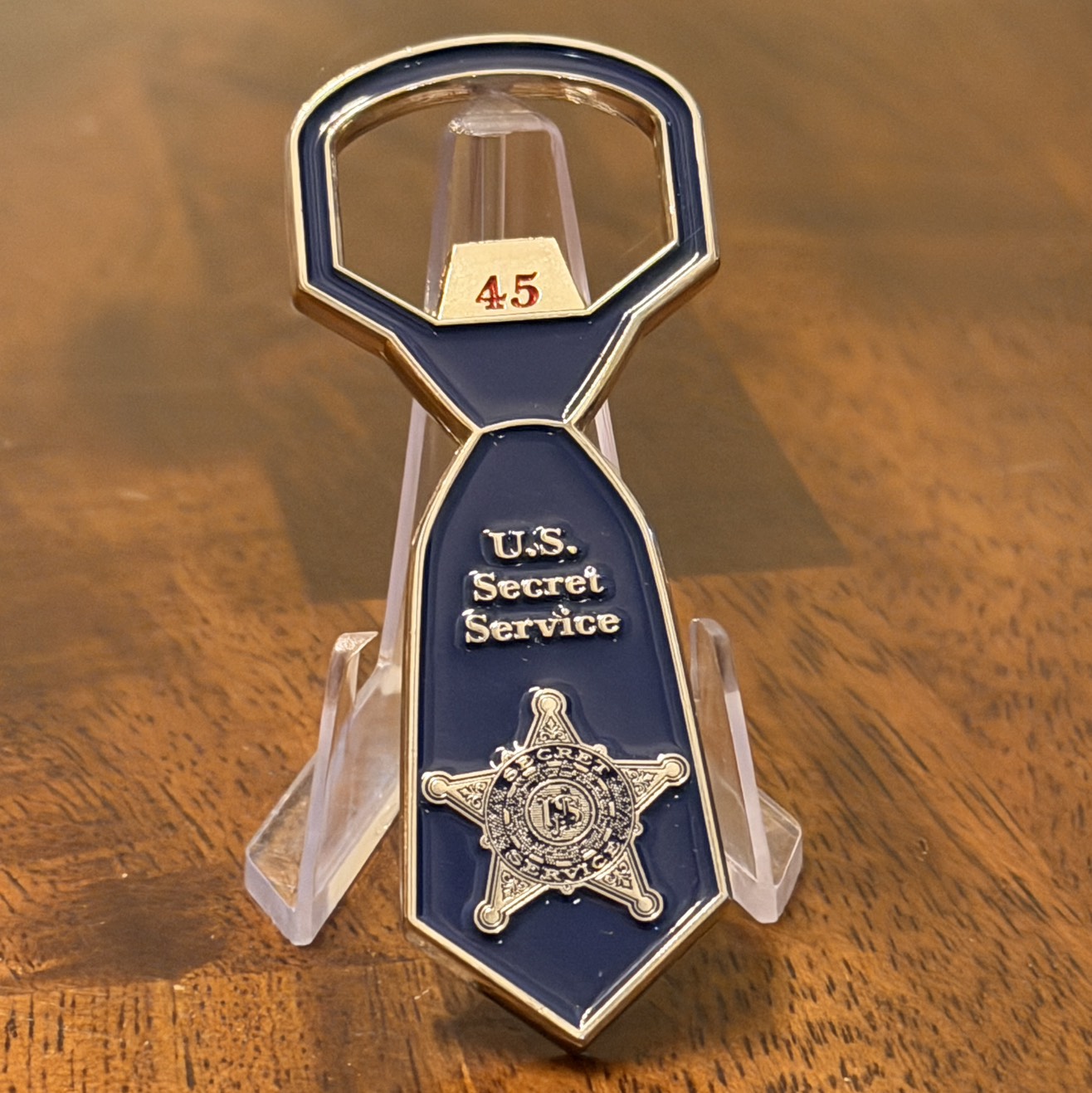 USSS Trump Detail 45 Blue Tie — front