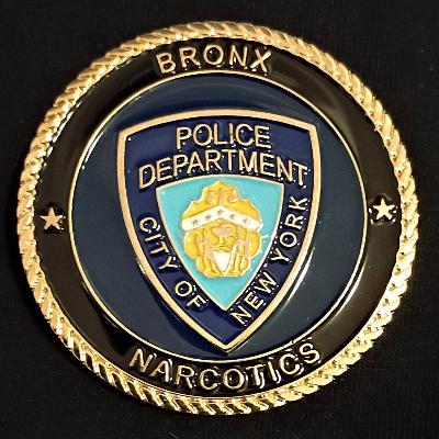 NYPD Bronx narcotics task force challenge coin