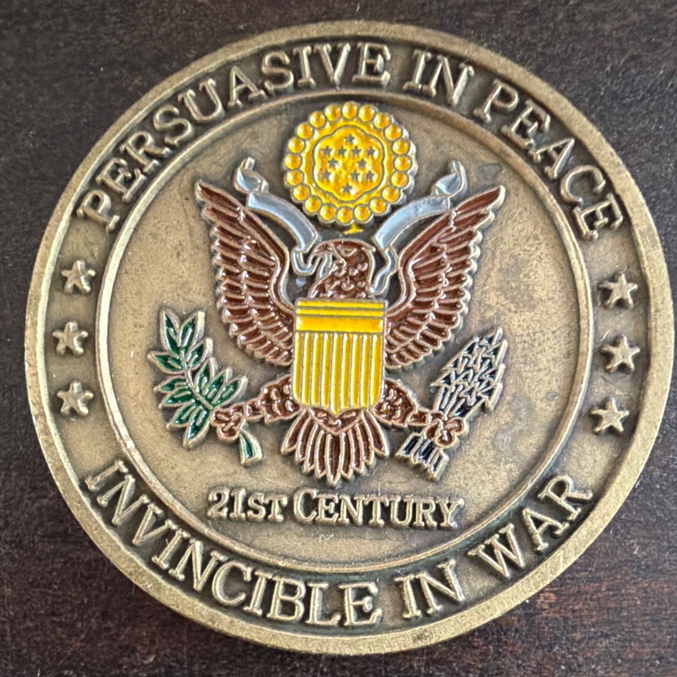 Us Army Coin — back