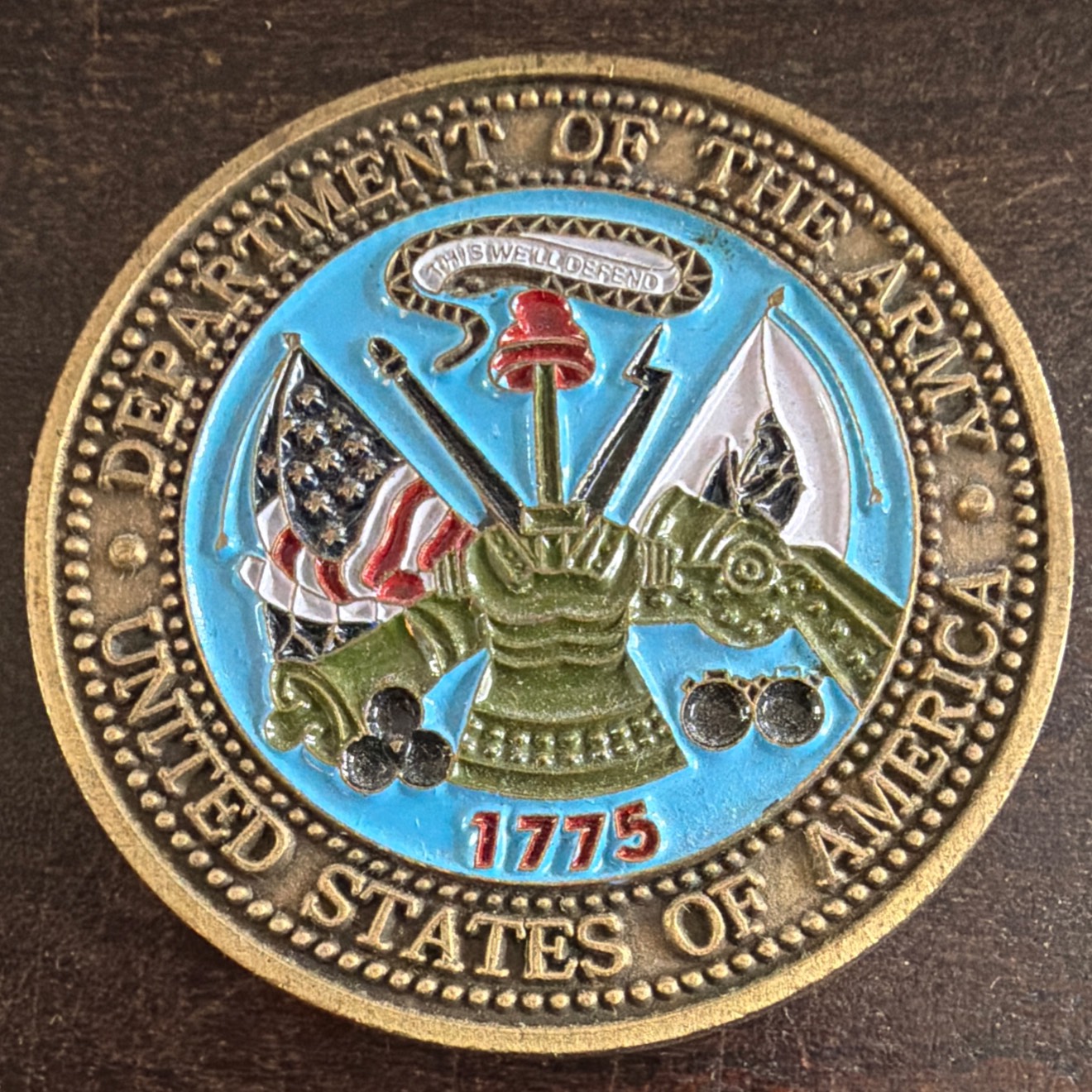 Us Army Coin — front