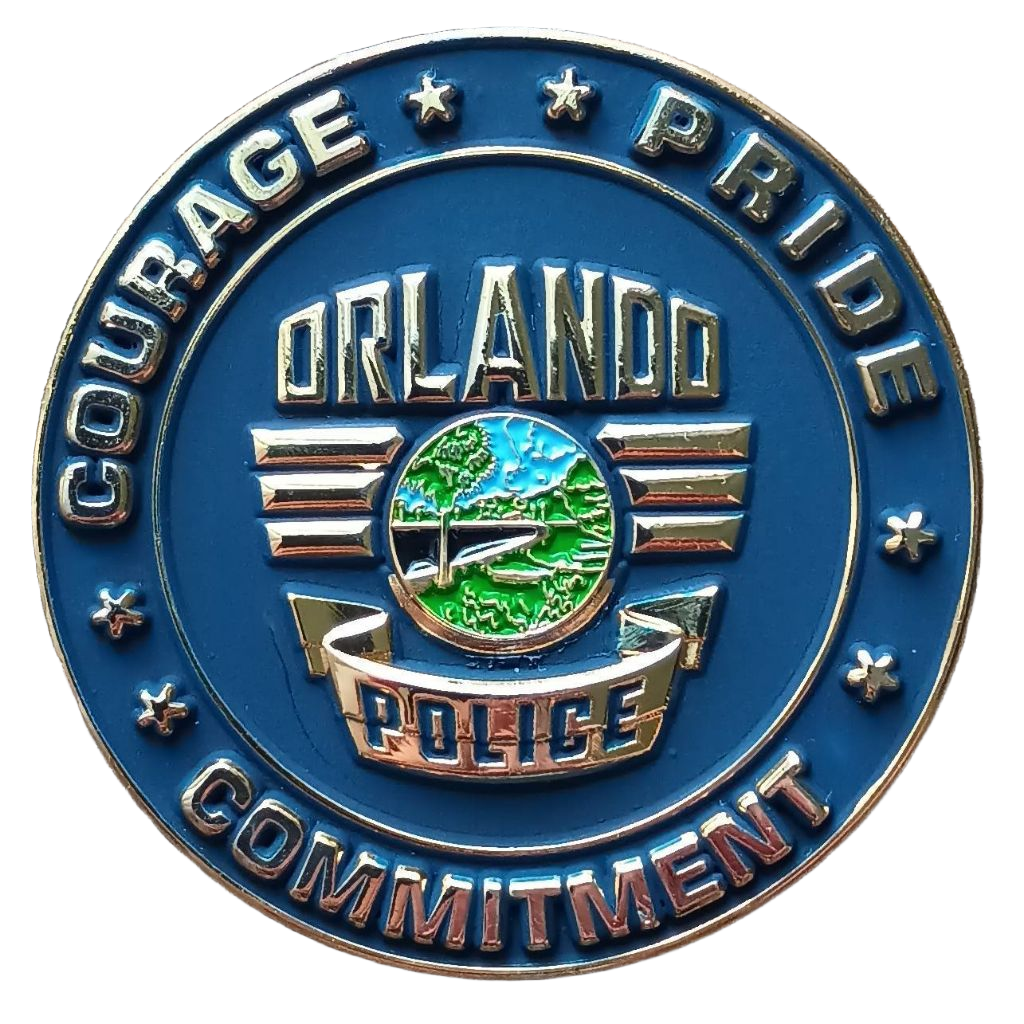 Orlando Police Department Paramore Bikes Commitment Challenge Coin — back