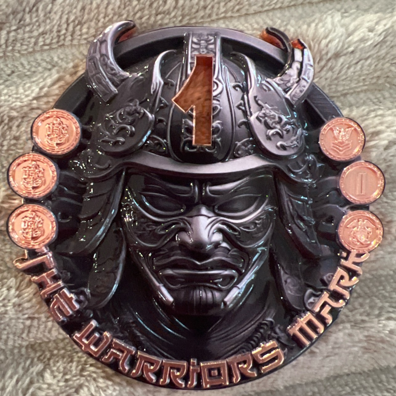 The Warriors Mark 1yr Anniversary Coin — front