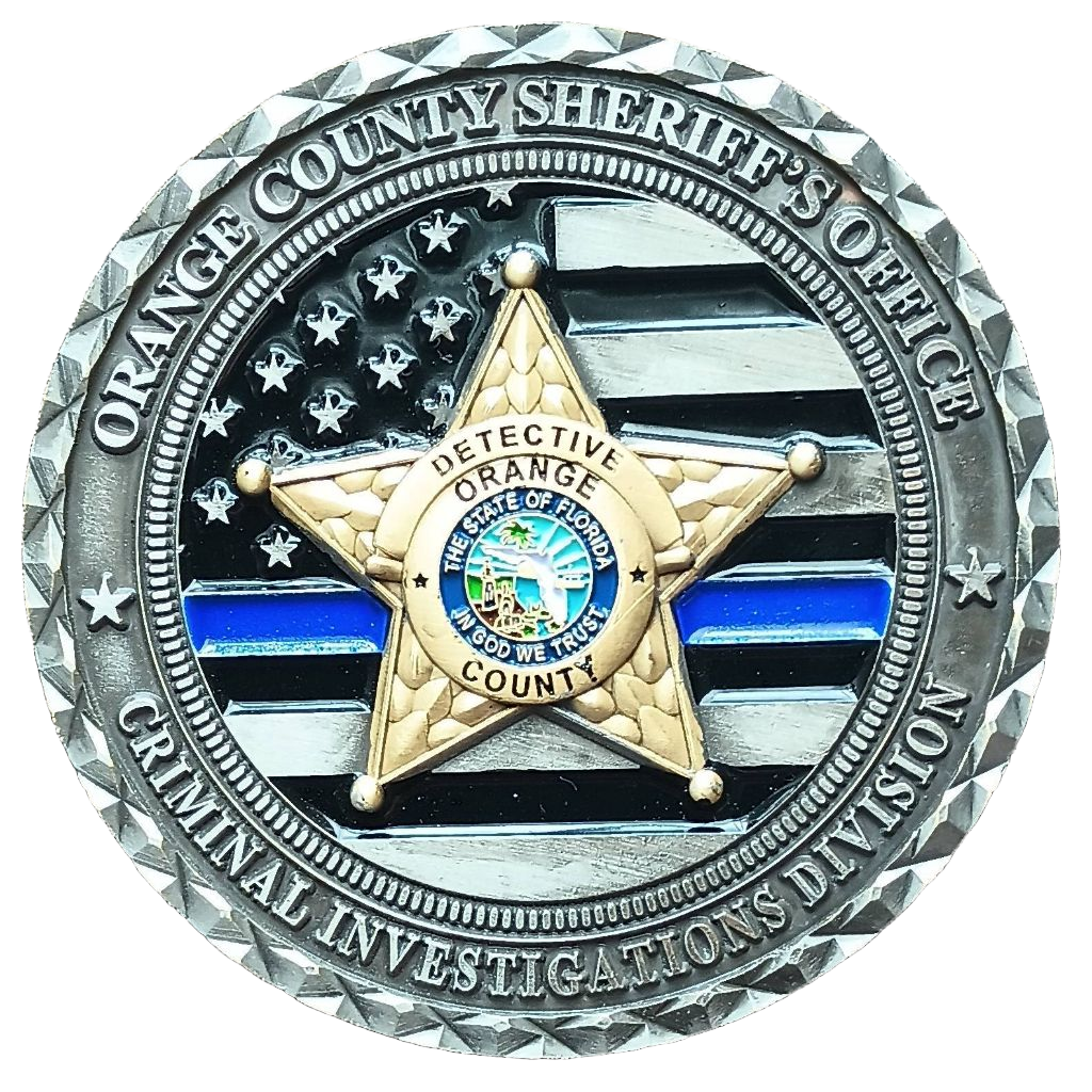 Orange County Sheriffs Sex Crimes Squad Challenge Coin — back