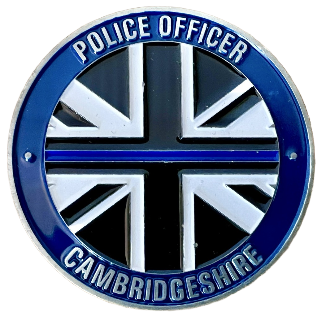 Cambridgeshire Police Officer Challenge Coin — front