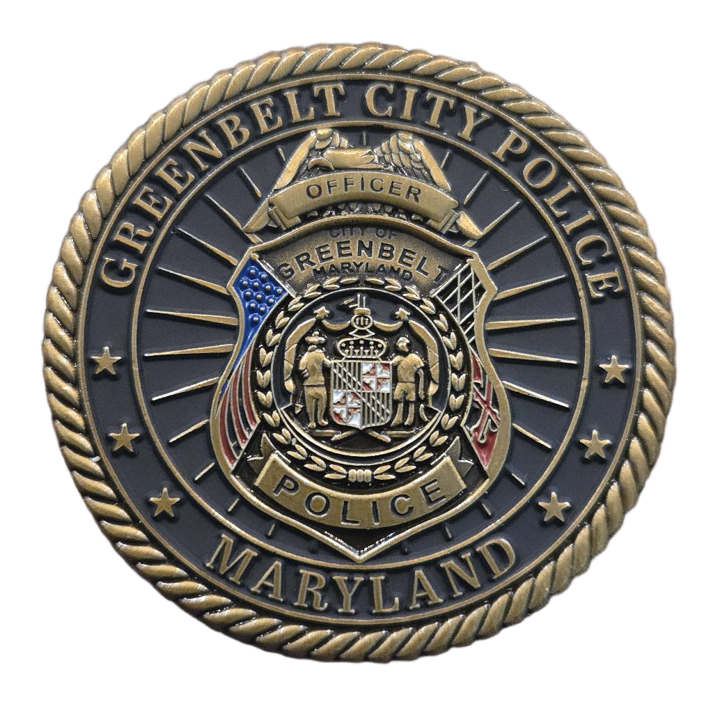 Greenbelt Police Department Coin — front