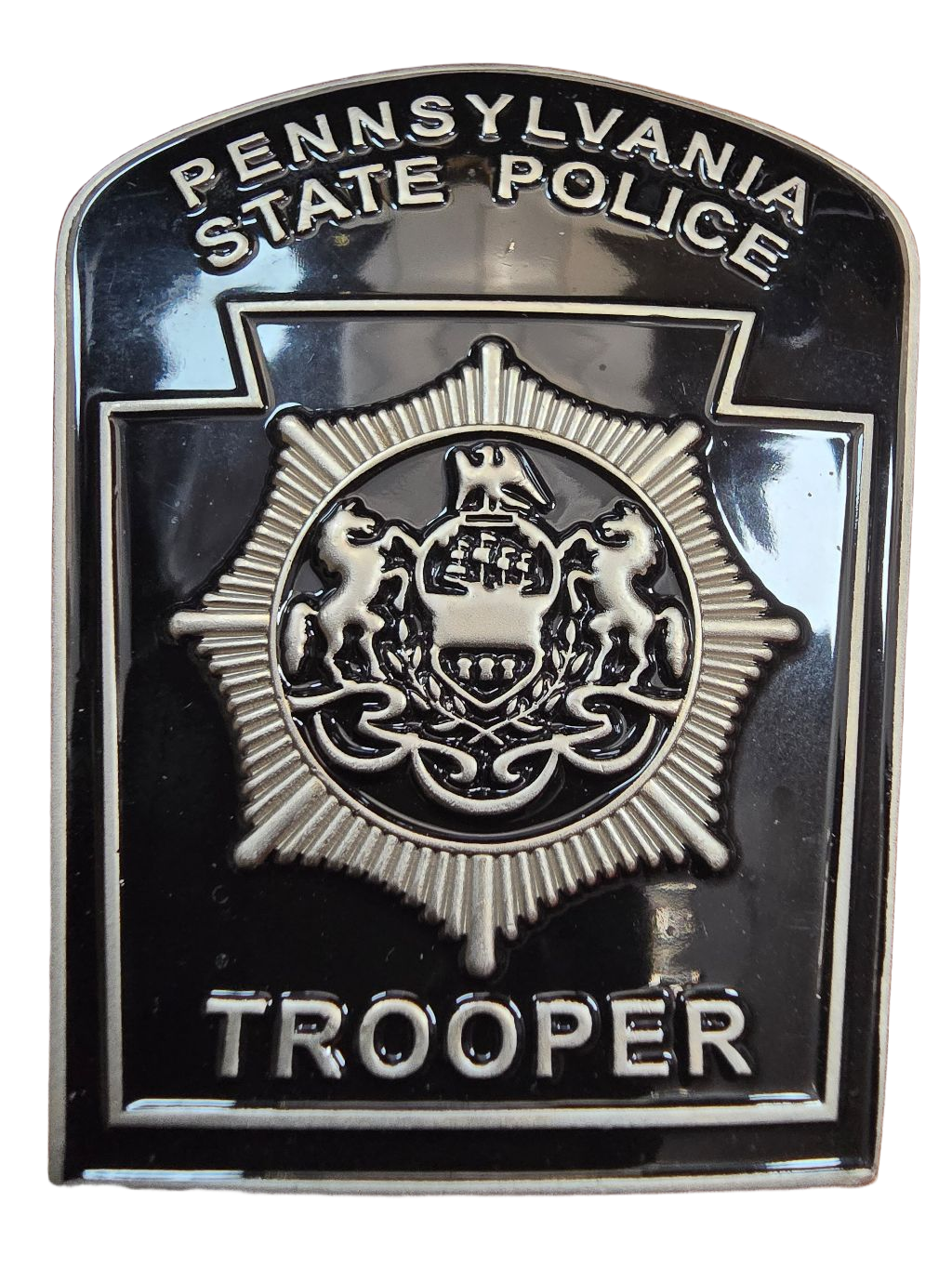 Pennsylvania State Police kilt pin — front