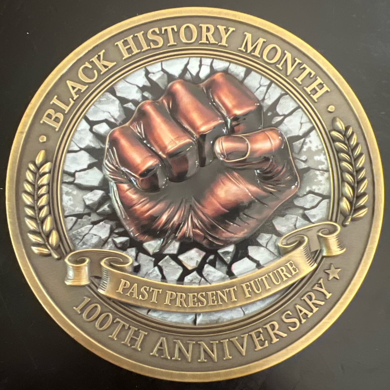 2025 Black History Month coin — back
