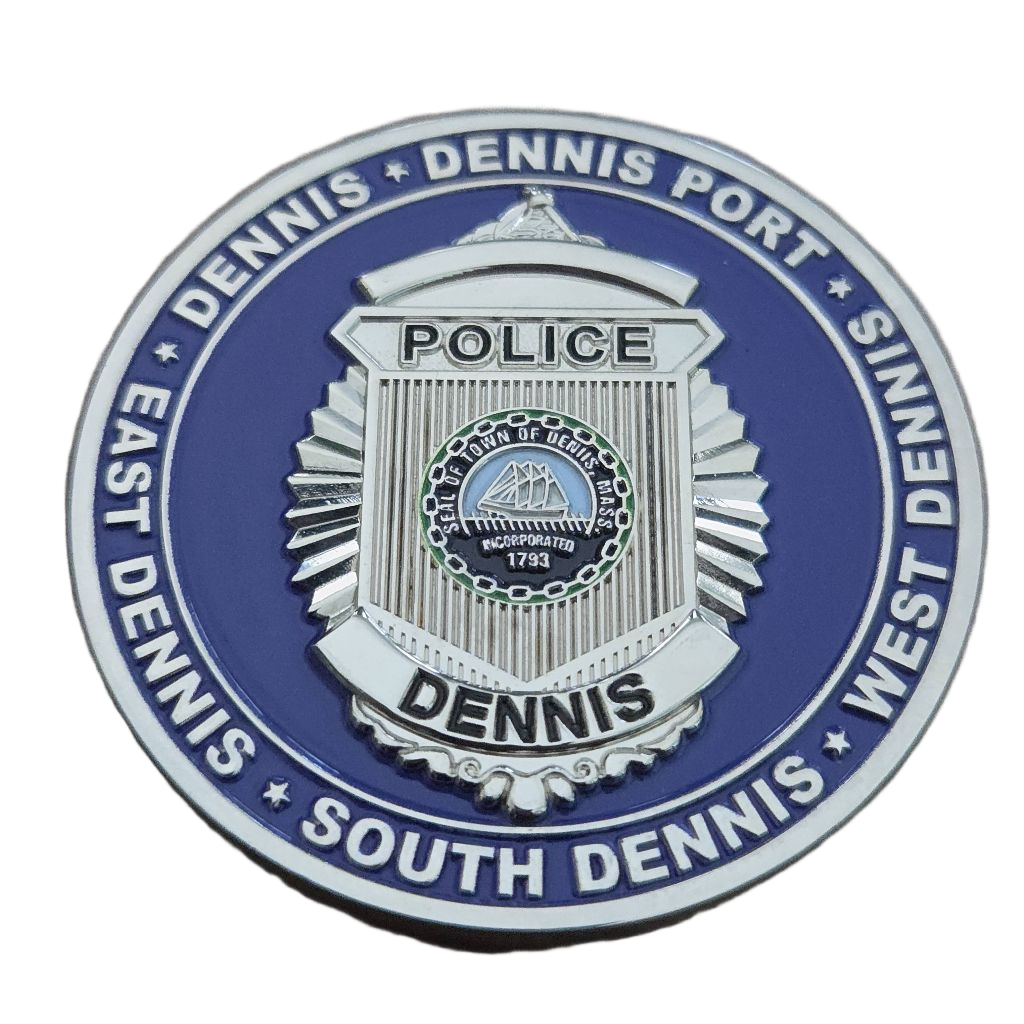 Dennis Police Department St. Patrick's Day Coin — back