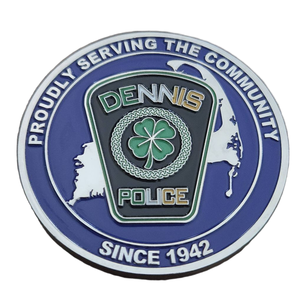 Dennis Police Department St. Patrick's Day Coin — front
