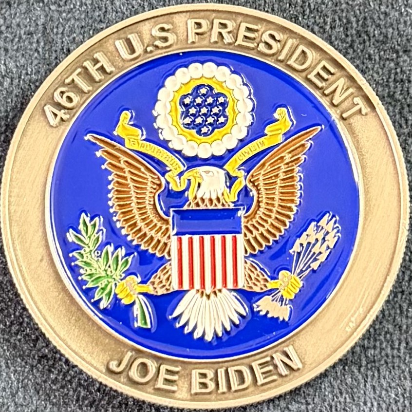 Essex Police 46th U.S President Joe Biden Challenge Coin — front