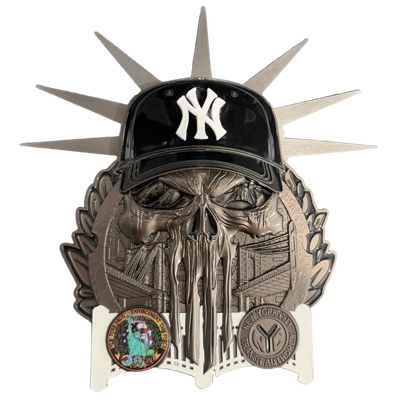 DEA New York Yankees Skull Challenge Coin