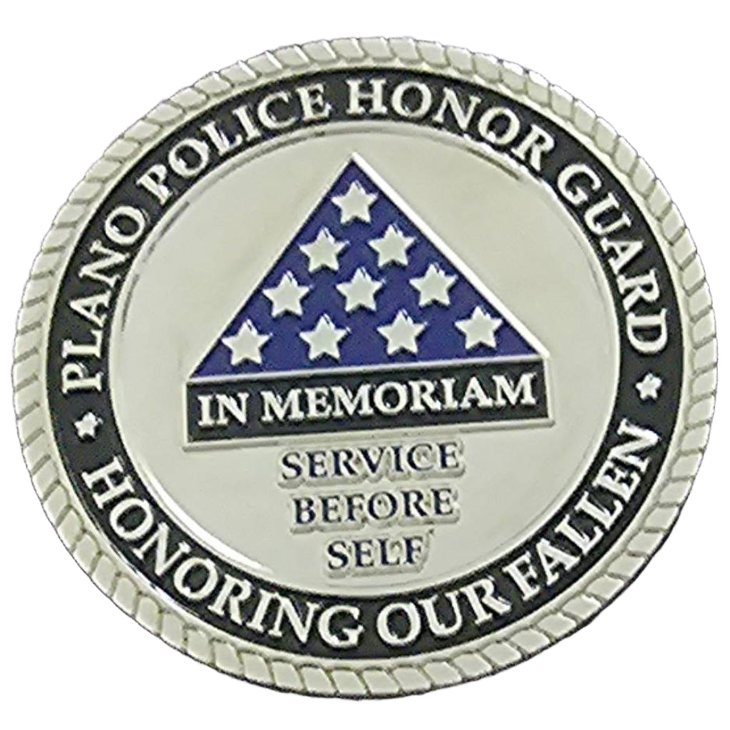 Plano Police Honor Guard Challenge Coin — front