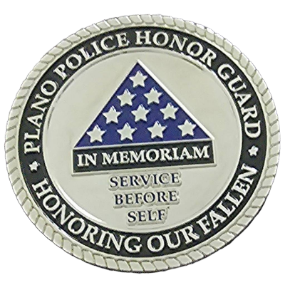 Plano Police Honor Guard Challenge Coin