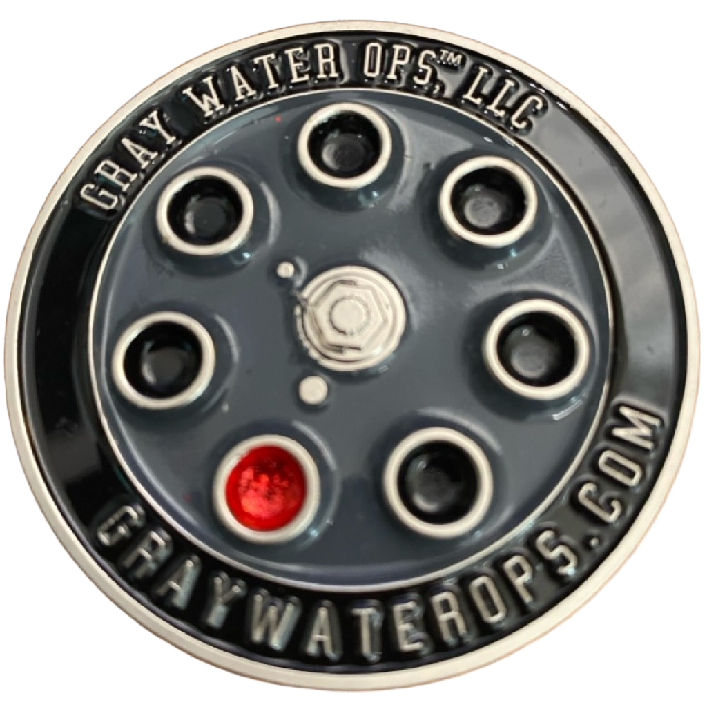 W gray water ops Tiktok coin — back