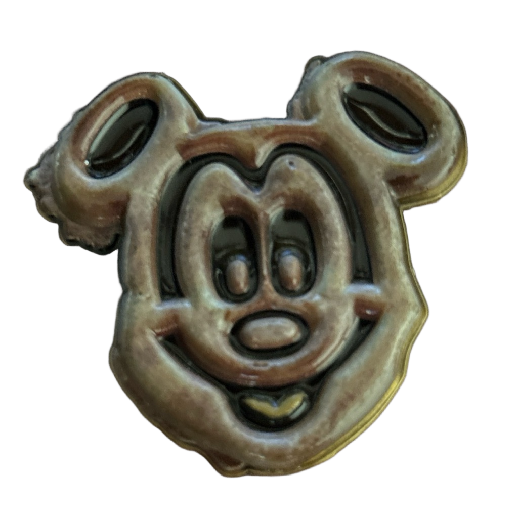 Mickey waffle with syrup — front