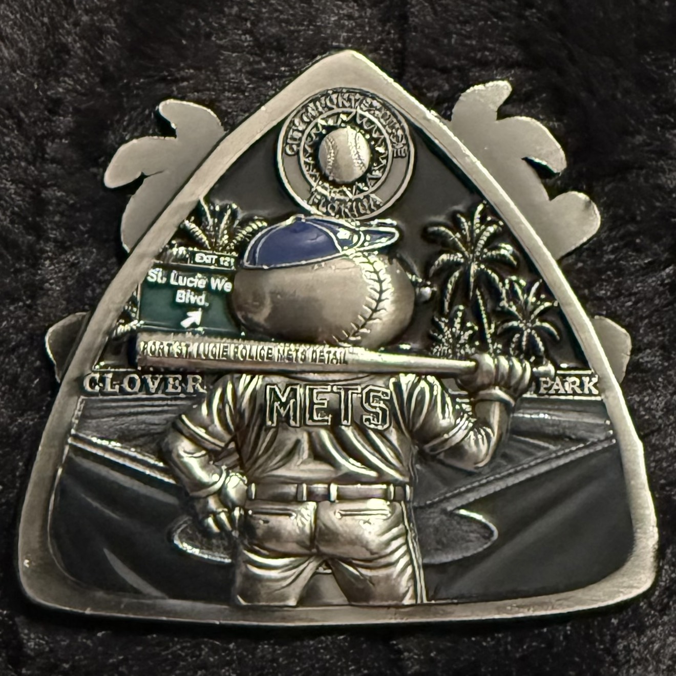Port St. Lucie Police Department Mets Detail (Silver Variant) — back