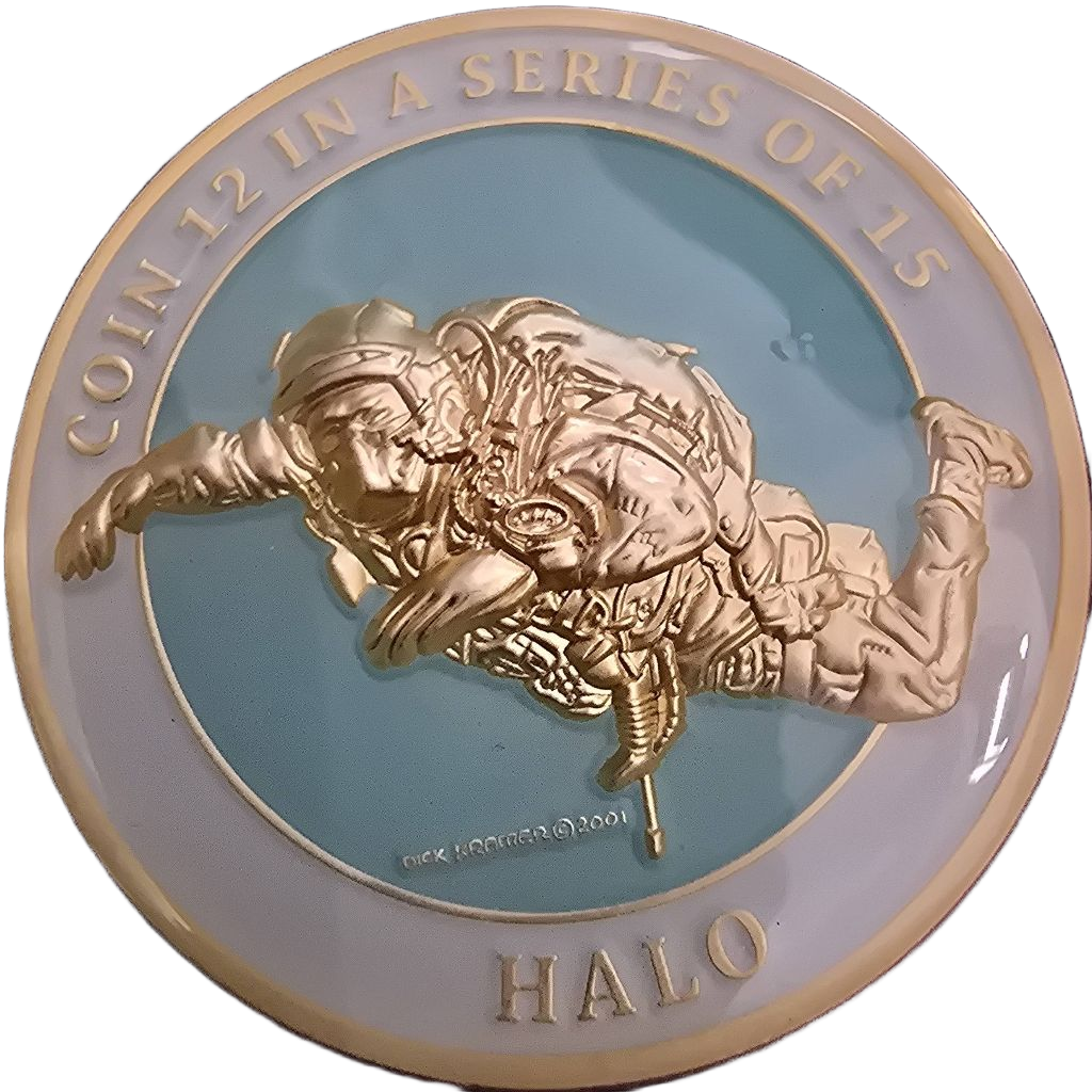 Dick Kramer coin 12 in a series of 15 HALO — front