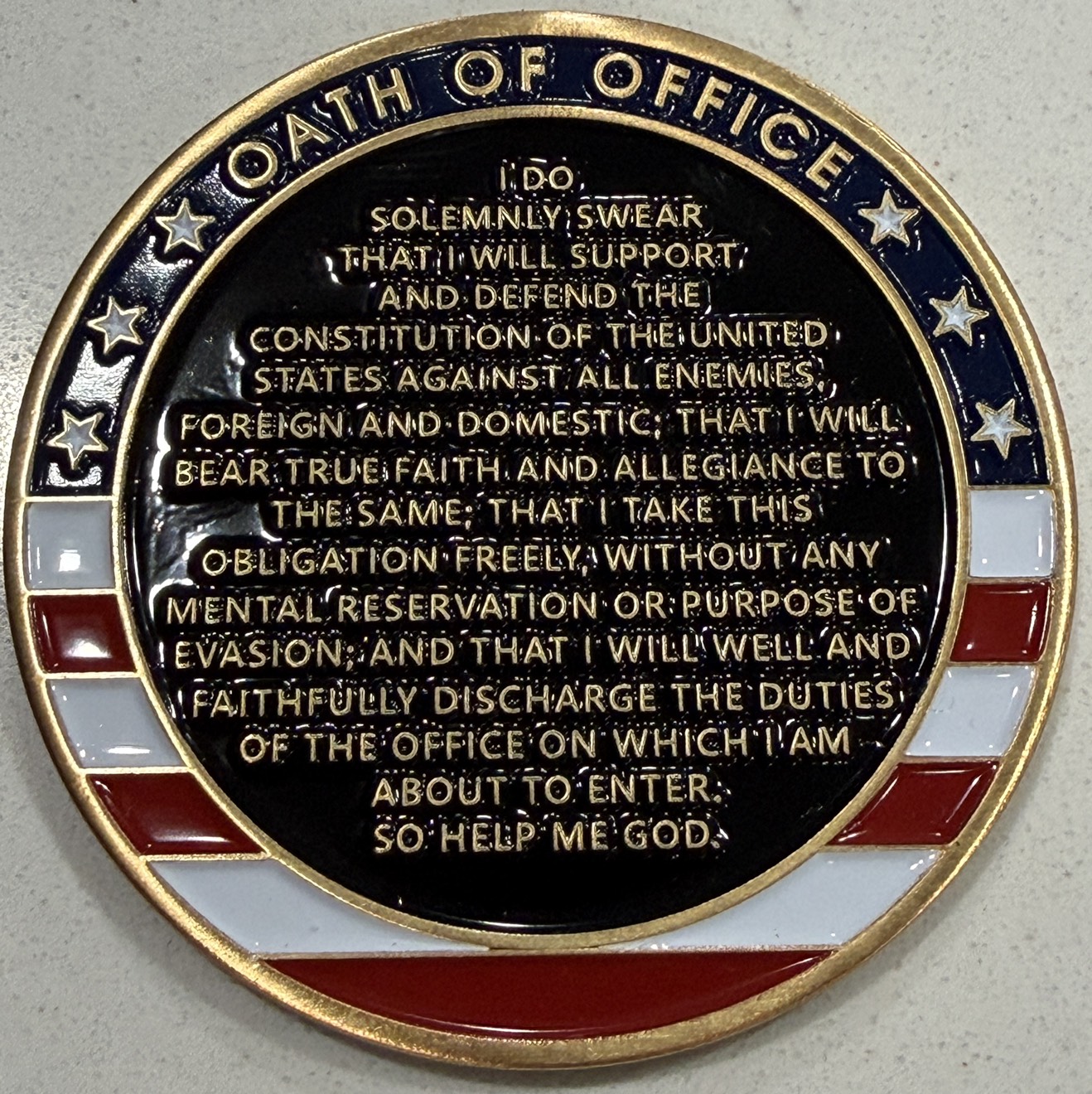 FBI Oath of the office — front