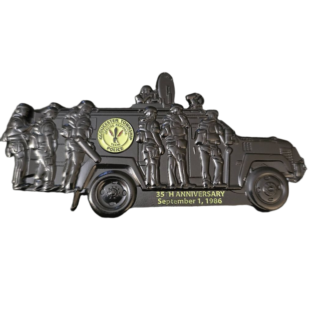 Glouster township police special response team, 35th anniversary — back