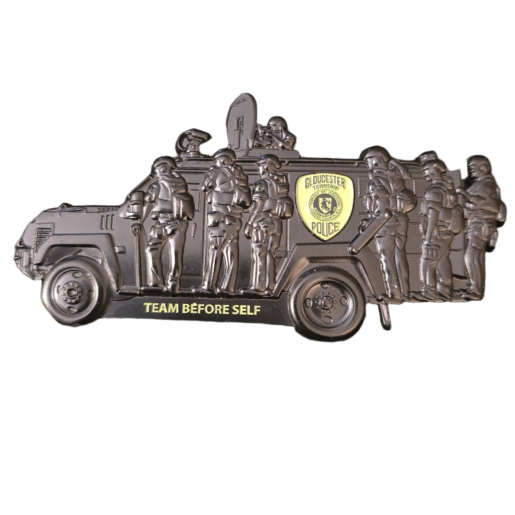 Glouster township police special response team, 35th anniversary — front