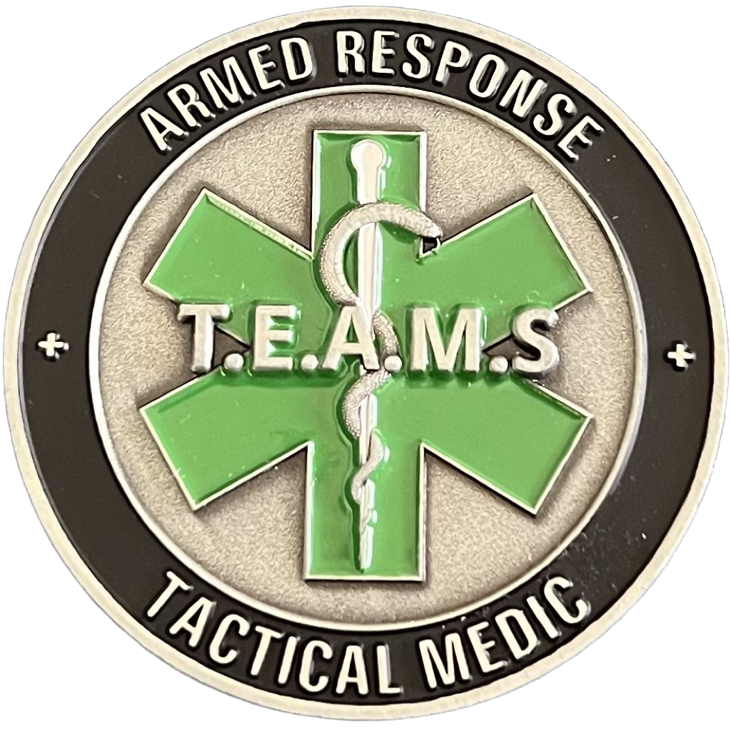 Kent Police Armed Response Tactical Medic Challenge Coin — front