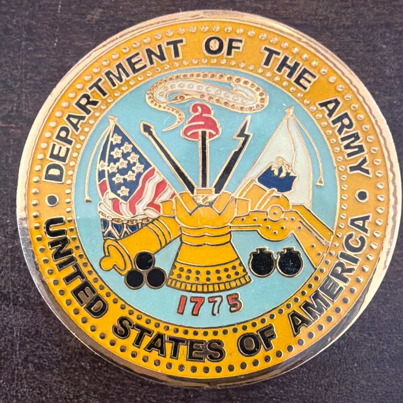 US Army SFC Coin — front