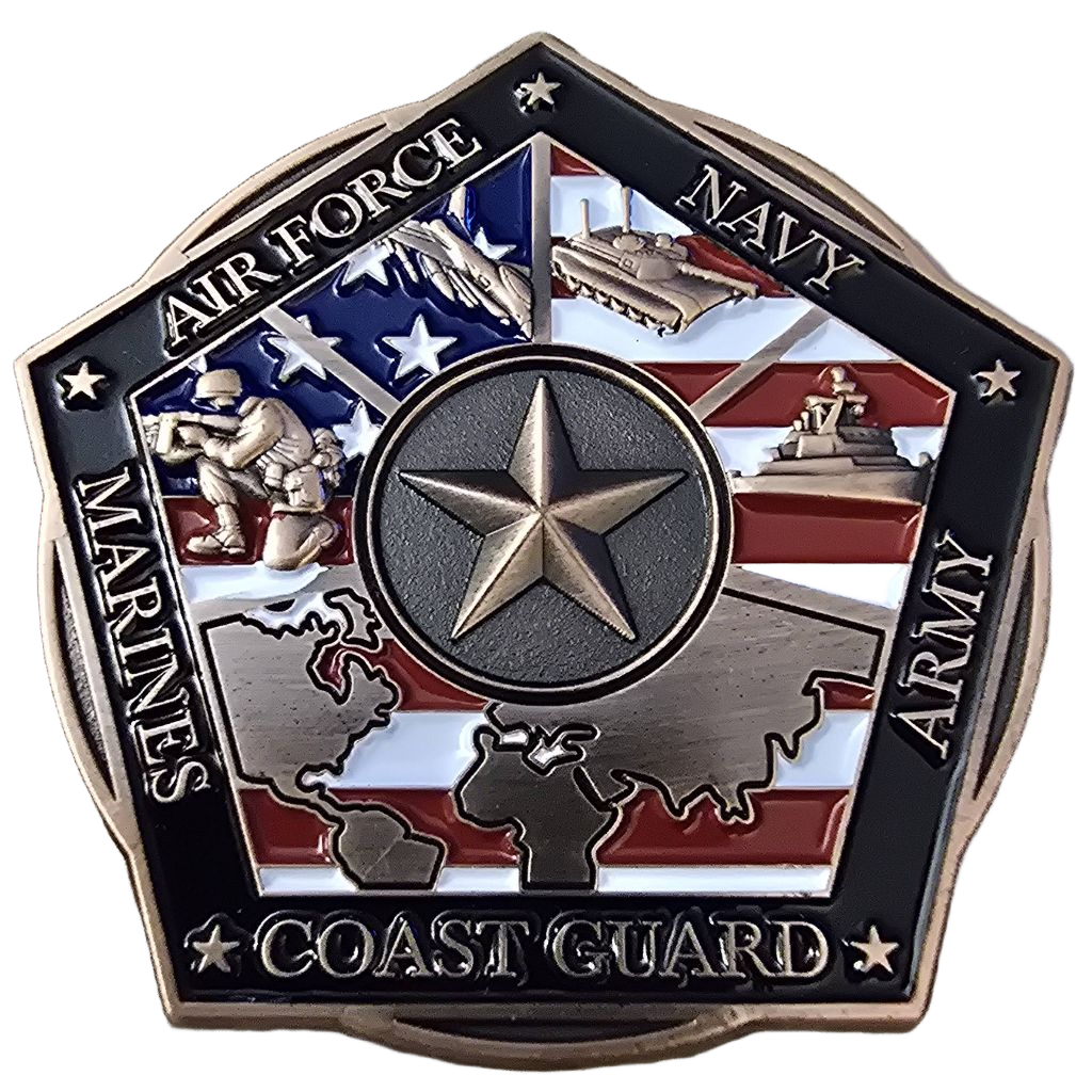 Armed Forces Celebrate Recovery Challenge Coin — front