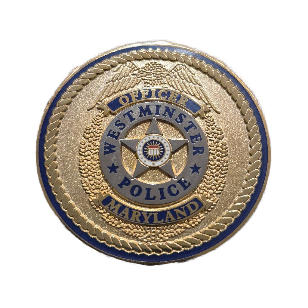 Westminster Police Department Coin — back