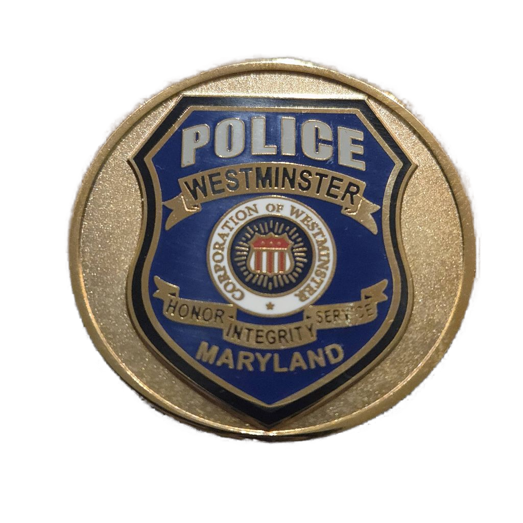 Westminster Police Department Coin — front
