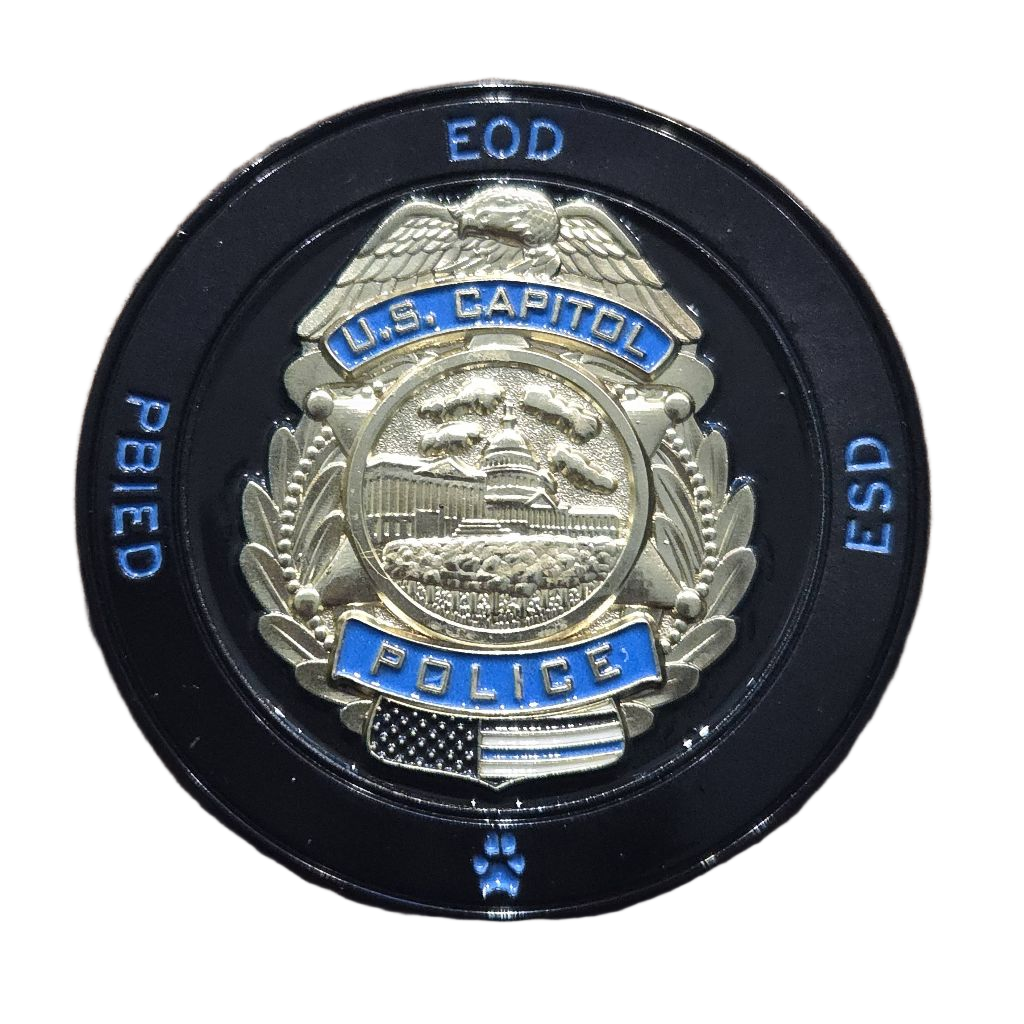 US Captiol Police K9 Coin — back