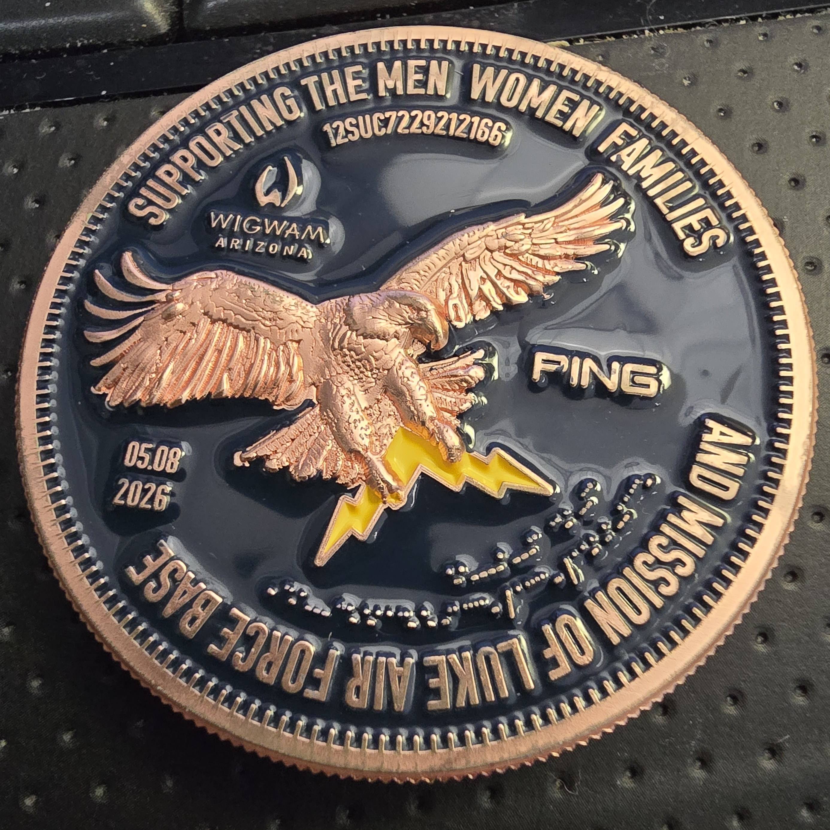 Fighter Country Foundation 17th Annual Golf Classic Challenge Coin — back