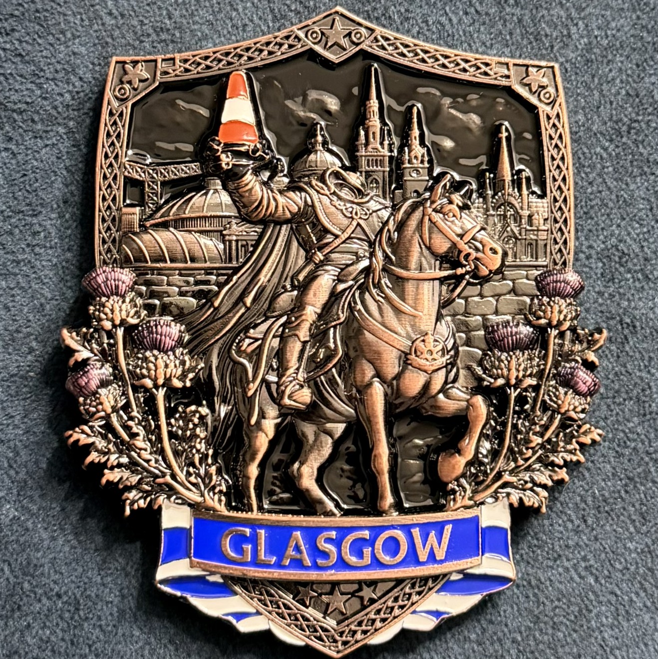 Police Scotland Glasgow RP Challenge Coin - Bronze — back