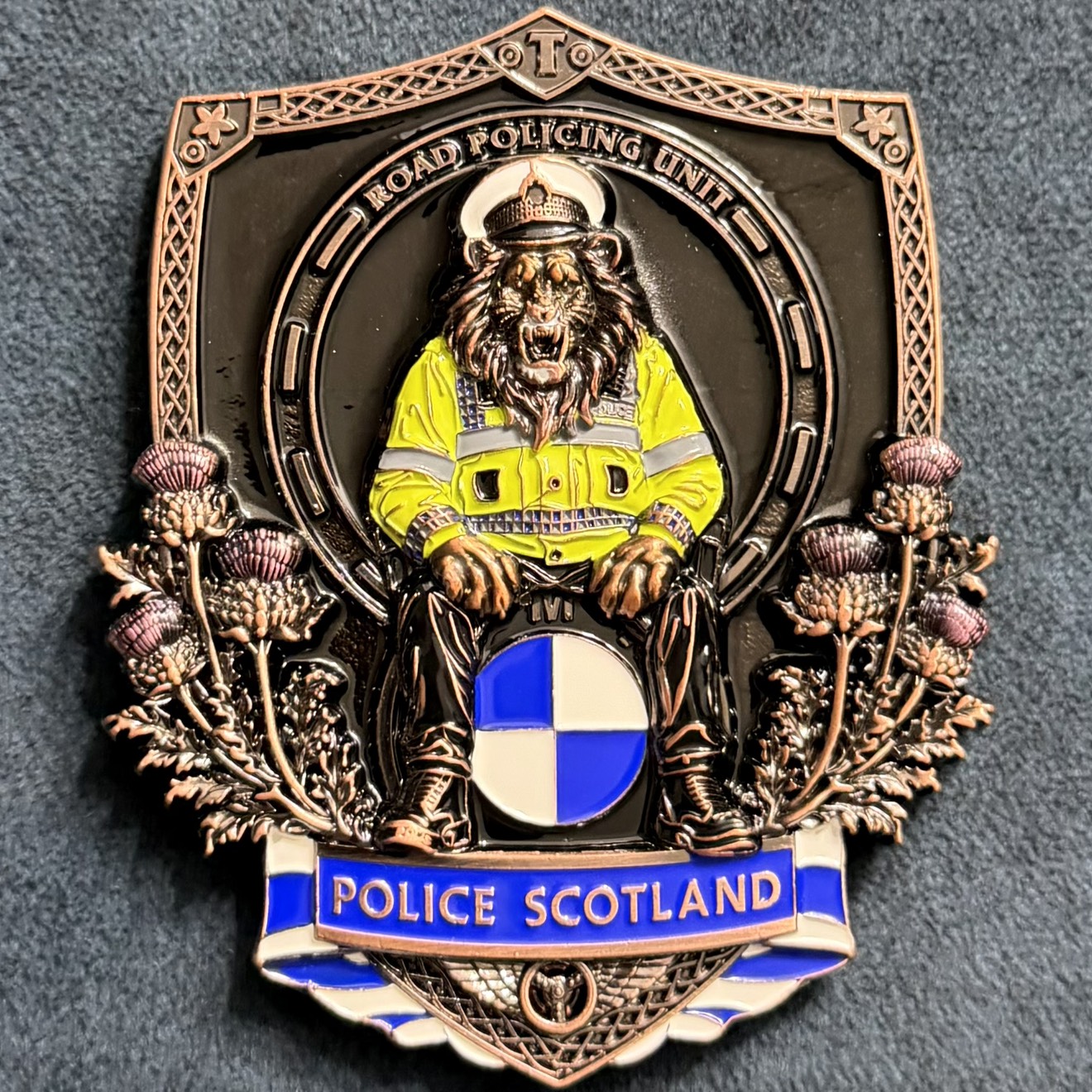 Police Scotland Glasgow RP Challenge Coin - Bronze — front
