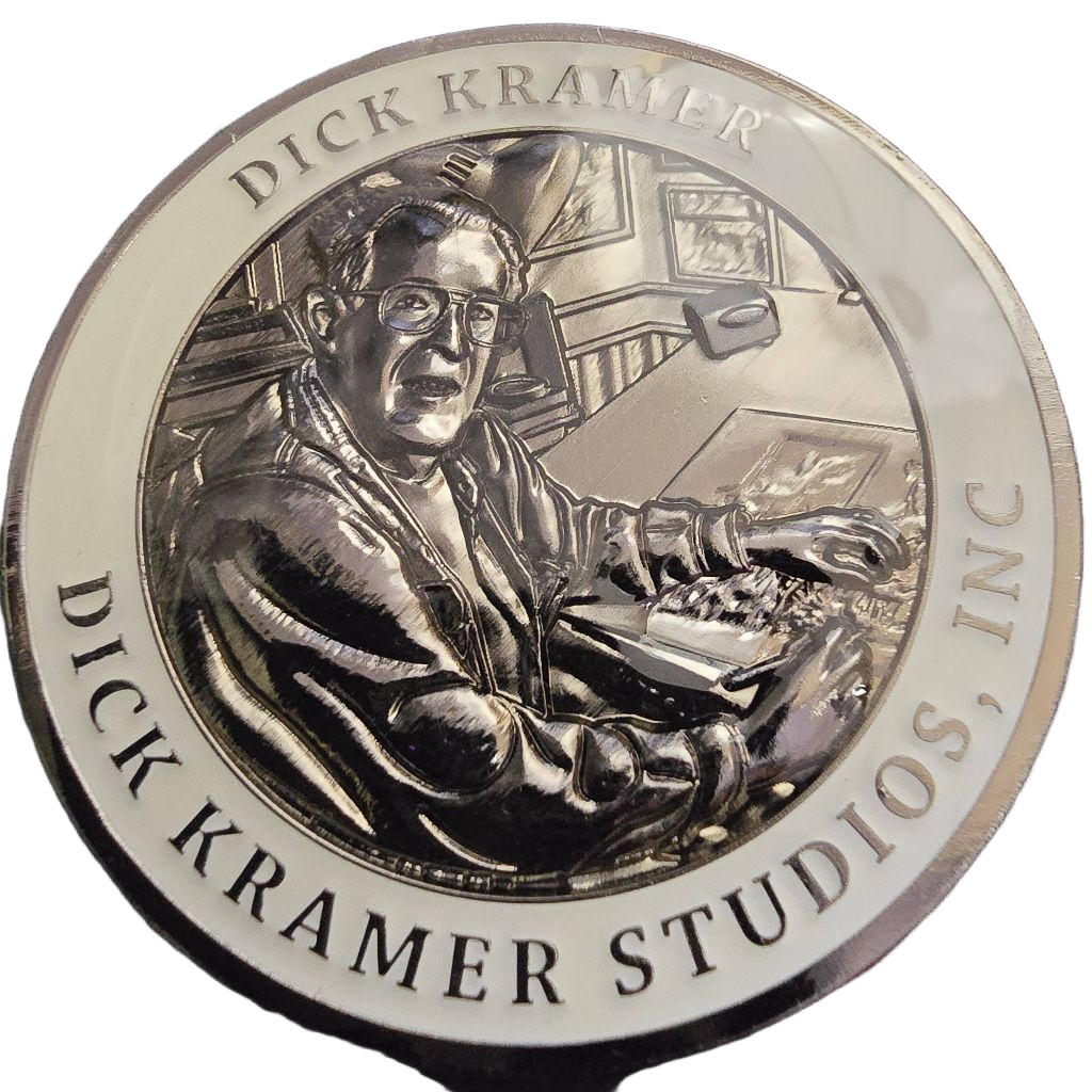 Dick Kramer coin 4 in a series 15 Homeland Heroes — back