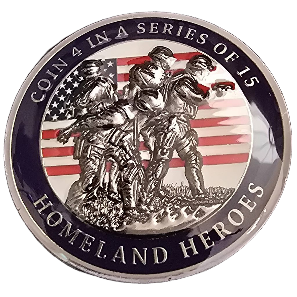 Dick Kramer coin 4 in a series 15 Homeland Heroes — front
