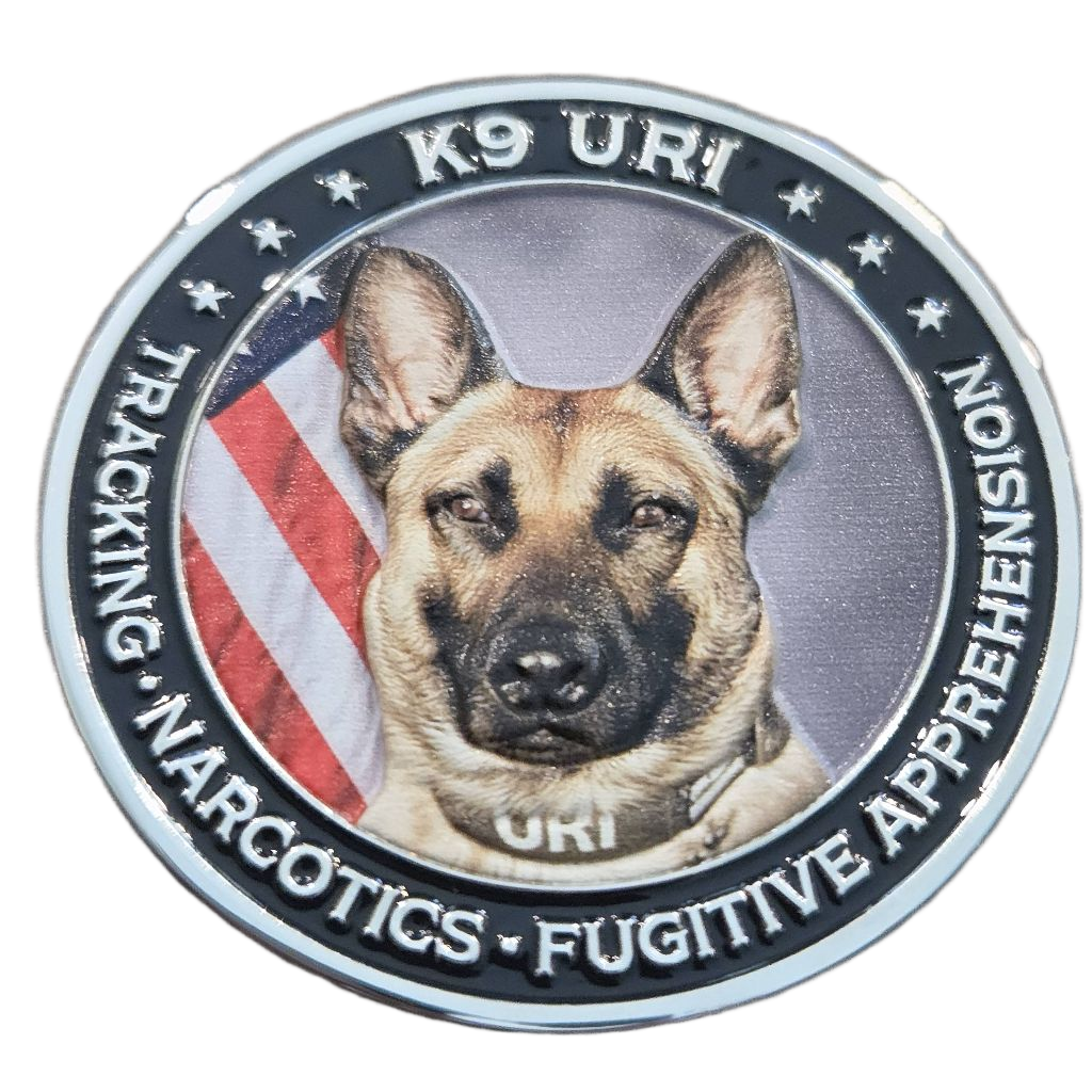 Mount Airy Police Department K9 Uri Coin — back