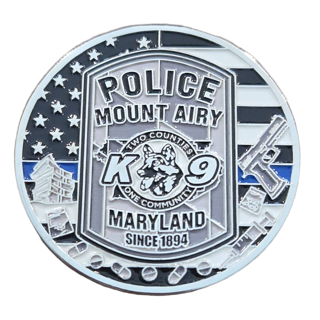 Mount Airy Police Department K9 Uri Coin — front