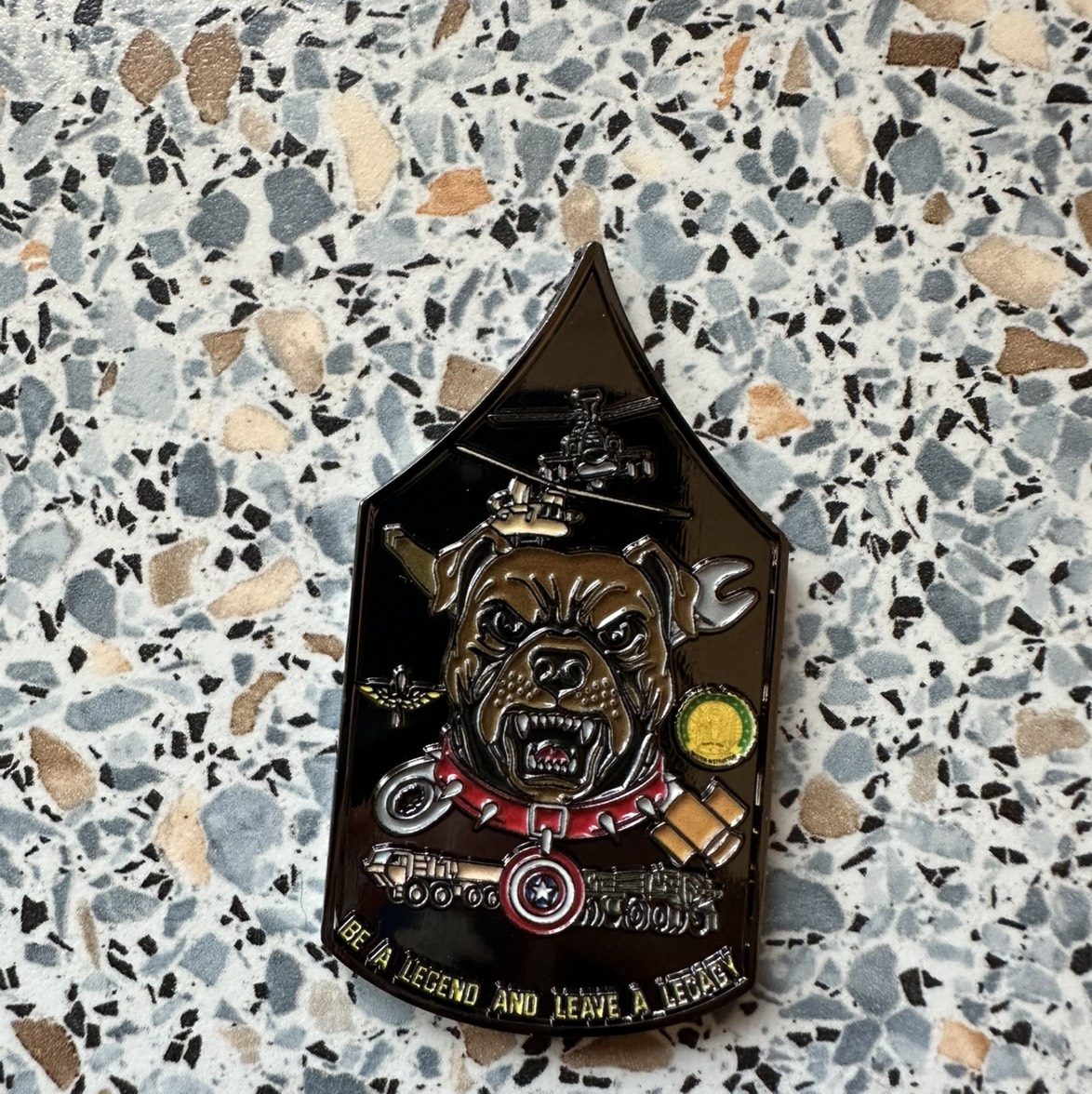 1SG Miller personal coin — back